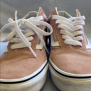 Pink off the wall Vans